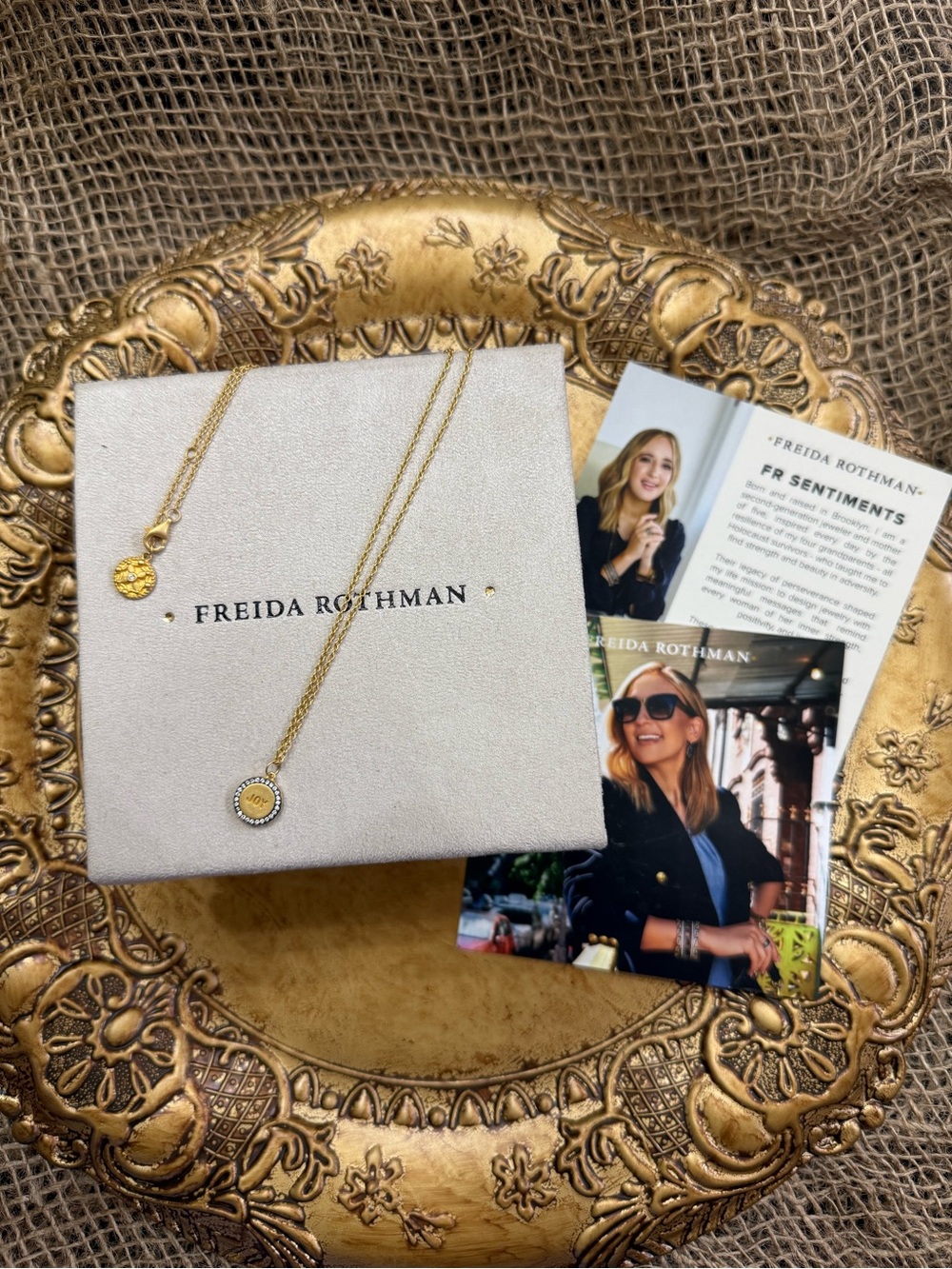 Freida Rothman Sterling Silver “JOY” Sentiment Necklace
